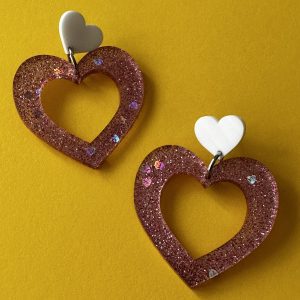 Statement Pink Sequin Hearts