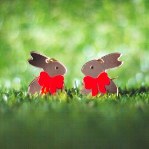 Chocolate Bunny Earrings