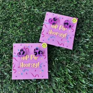 Leopard Print Heart Studs