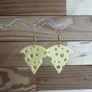 Cheers! Cheese earrings