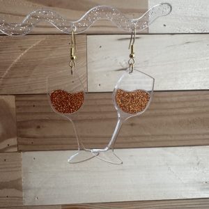 Cheers! Aperol Spritz earrings