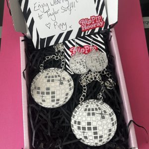 Disco ball necklace